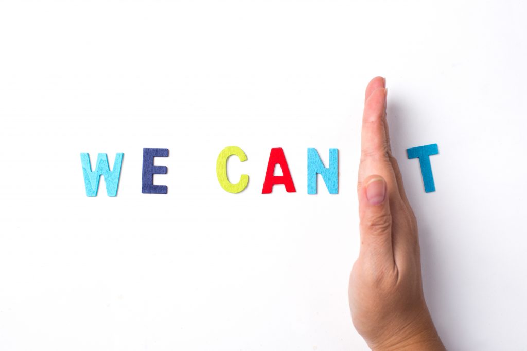 Hand and word Chance, business concept